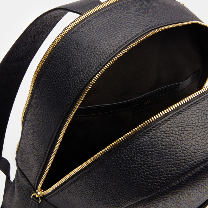 Brooklyn Italian Leather Backpack in Black – ectu